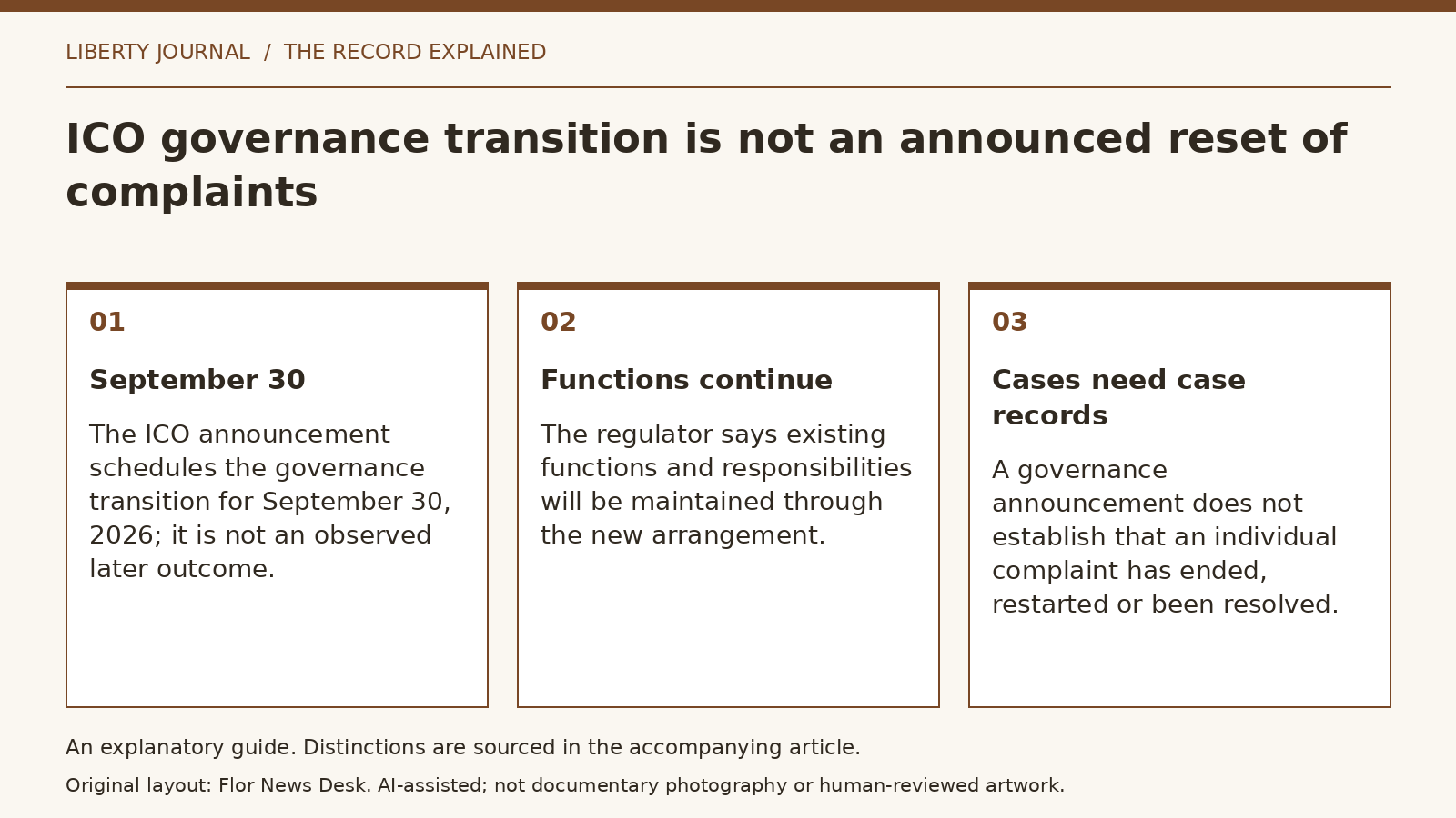 Explanatory diagram: September 30; Functions continue; Cases need case records.