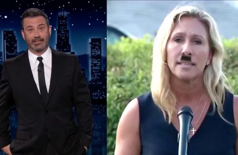 Disgusting. Jimmy Kimmel Turns Marjorie Taylor Greene Into Hitler