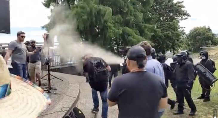 ‘Where Is Your God Now?’ Portland Cops Do NOTHING as Antifa Attacks Prayer Event