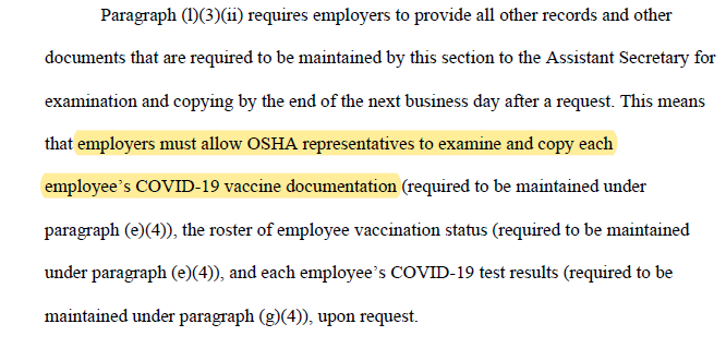 OSHA says it does not need “employee permission” to access “employee medical records”